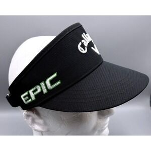 Callaway Golf Visor Mens Black Adjustable Epic Apex Odyssey Embroidered Hat